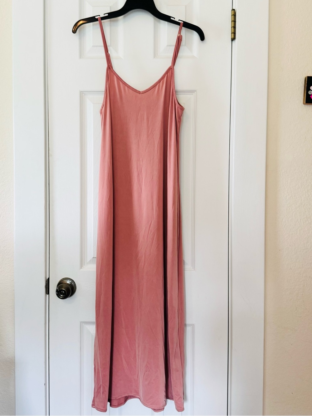 Show Me Your Mumu Slip‎ Dress Dusty Rose Pink Maxi Made in USA Size L